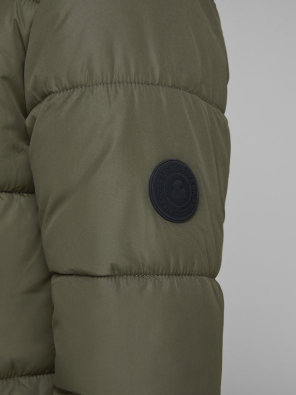 Jack & Jones 12155028 Erkek Quilted Jorknıght Puffer Stand Collar Kaban - 4
