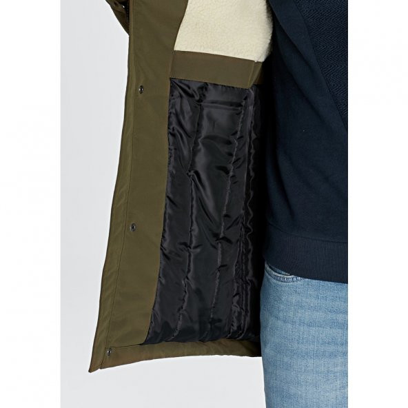 Mavi 010187-29754 Erkek Kapüşonlu Parka Safari Yeşil Kaban 9K - 4