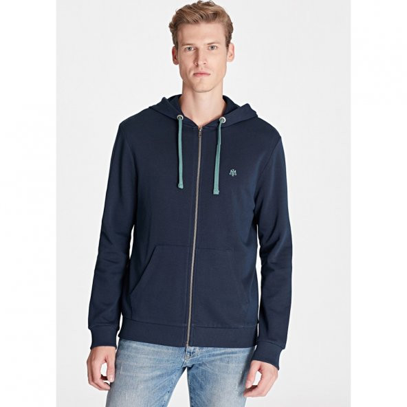 Mavi 065582-26828 Erkek Fermuarlı Sweatshırt Gece Lacivert Sweat Shırt 9K