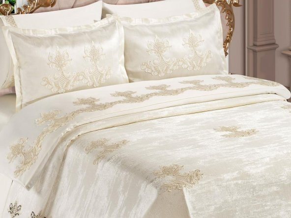 Fransız Dantelli Masal Gelin Seti 7 Parça - Resim 3