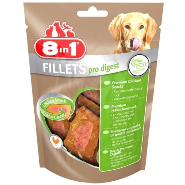 8İn1 Fillets Pro Digest Köpek Ödülü 80Gr