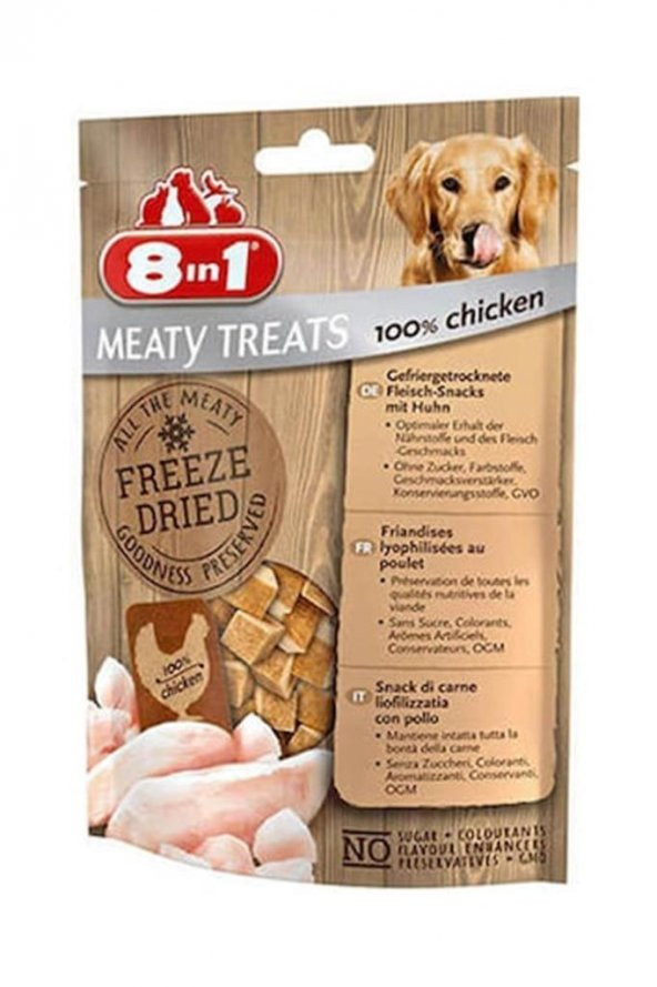 8 in1 Freeze Dried Tavuklu Köpek Ödülü  50 Gr - 1