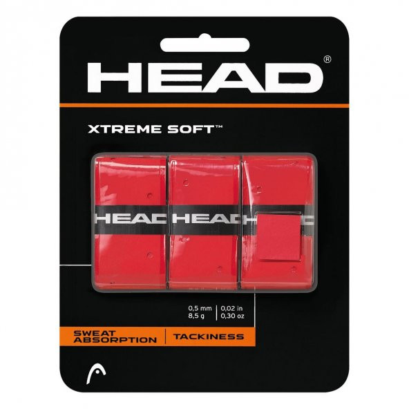 Head Xtreme Soft 3lü Tenis Gribi Kırmızı