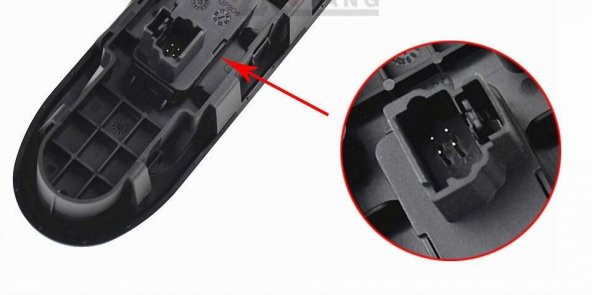 PEUGEOT 307 ÖN SAĞ CAM  AÇMA KALDIRMA DÜĞMESİ       6554.E7 - 4