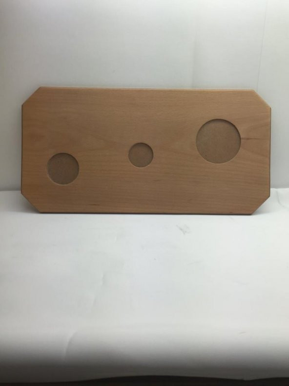 İkram Dünyası Ahşap Kahve Tepsisi - 2