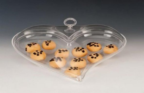 Policarbon Kalp Servis Tepsisi - 2