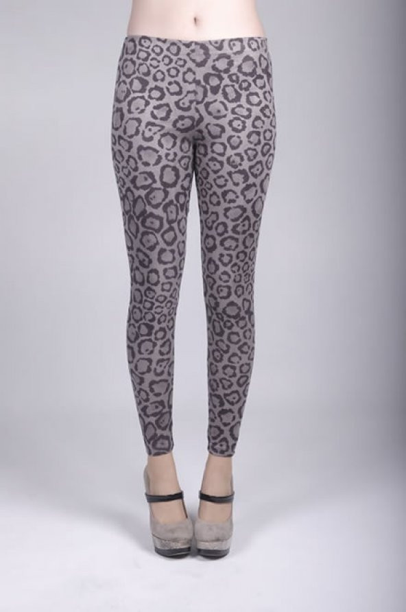 FSM Animal Print Suede Tayt - 2