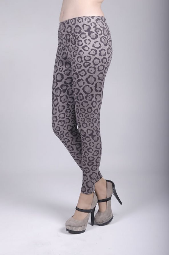 FSM Animal Print Suede Tayt - 3