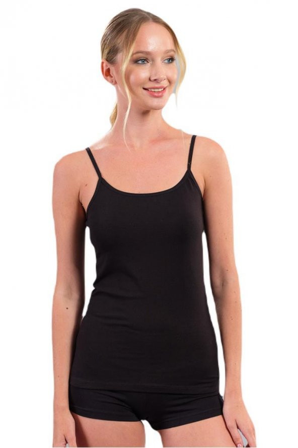 ÖDÜL 5200M-3 KADIN İP ASKILI MODAL ATLET SİYAH 3LÜ