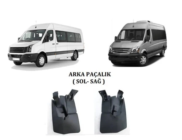 Sprinter Crafter Paçalık Arka Tozluk Orjinal Tip 2006 2020