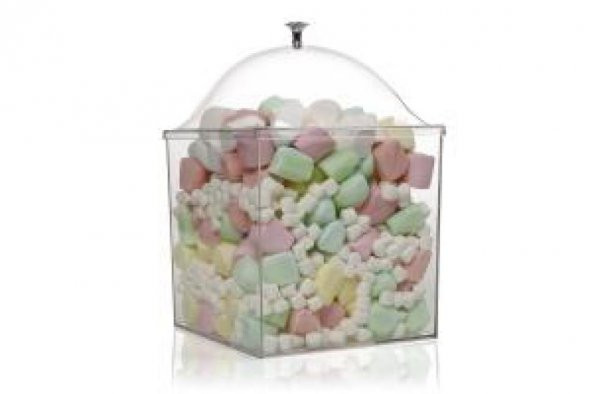 Bora Plastik Kare Kavanoz Kapaksız - 2