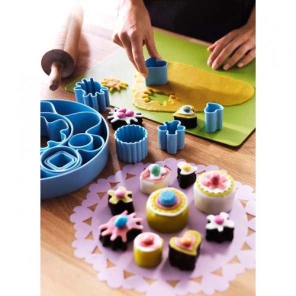 IKEA Drömmar 14 Parça Kurabi̇ye Kalıbı - Mavi̇ - Resim 3