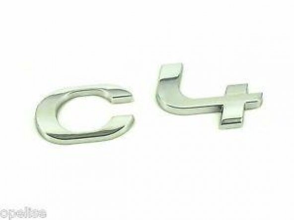 CİTROEN C4  II -  C4  YAZISI BAGAJ KAPUTU ÜZERİ   96731907DX - 2
