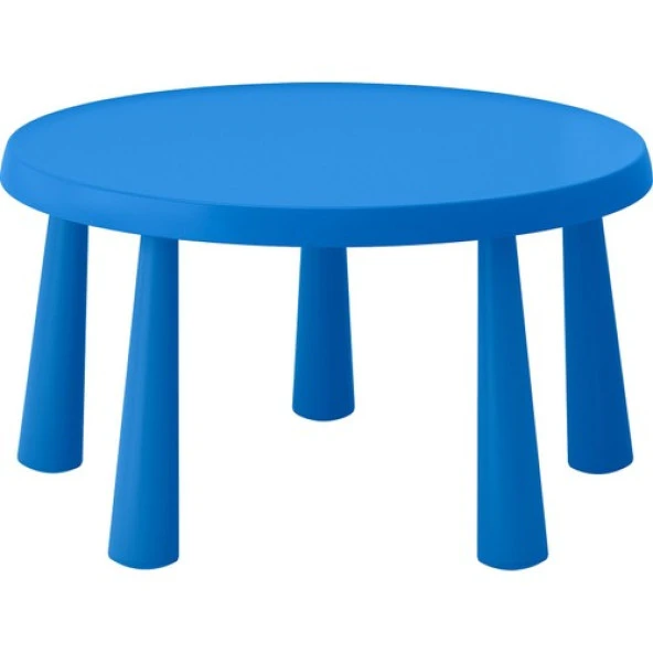 IKEA Mammut Çocuk Masası - Yuvarlak - Mavi