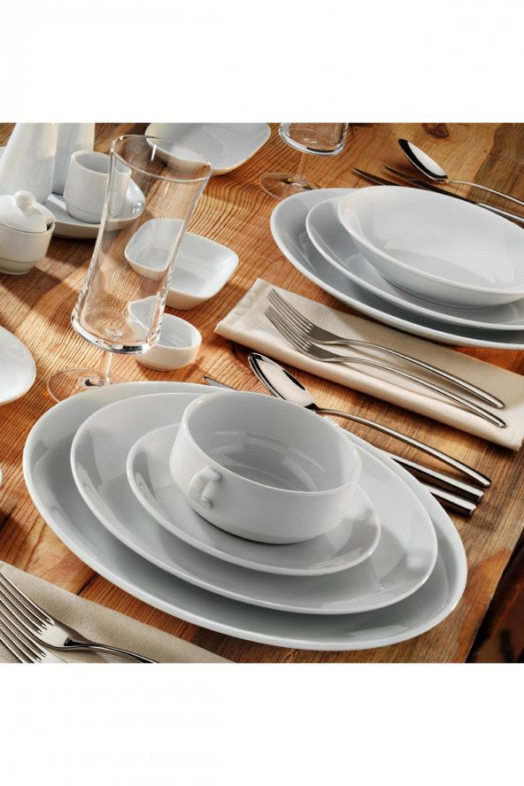 Kütahya Porselen Ent Otel Serisi 25 Parça Yemek Takımı - 7