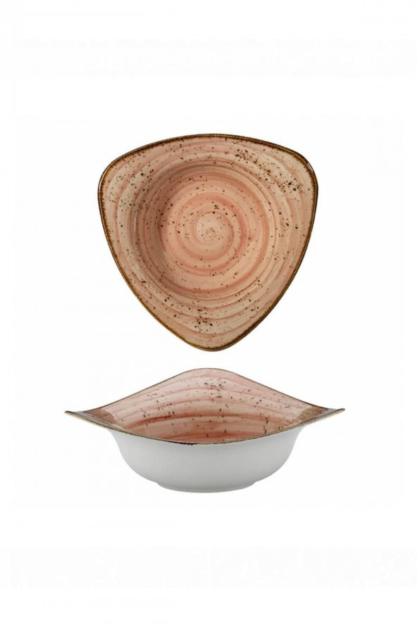 Kütahya Porselen Atlantis Sufi 25 cm Kase Pembe