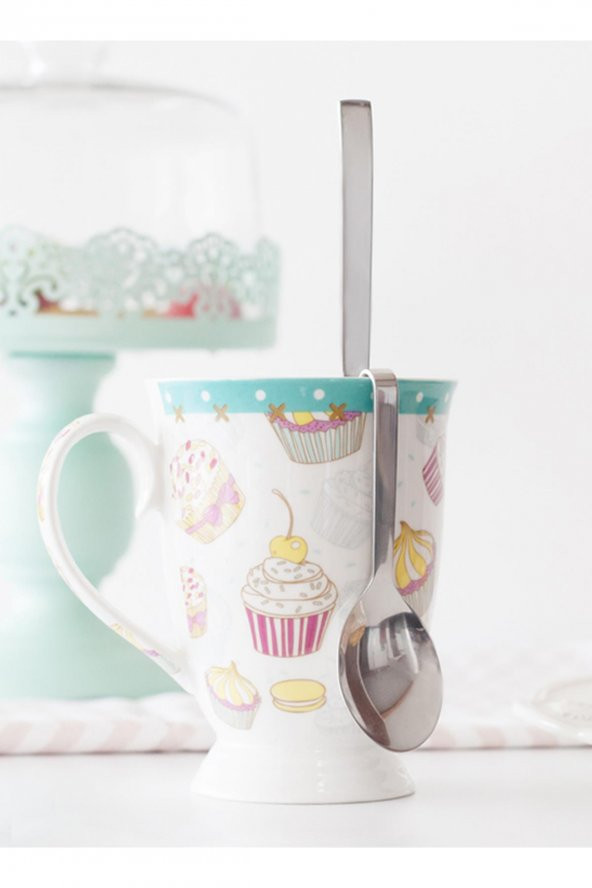 Mutfak Modası Kahvedeki Sanat Seti Kalp - 3