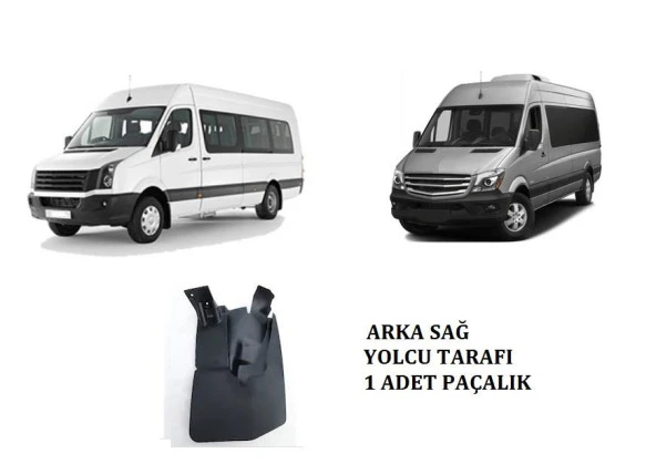 Sprinter Crafter Paçalık Arka Sağ Tozluk Orjinal Tip 2006 2020