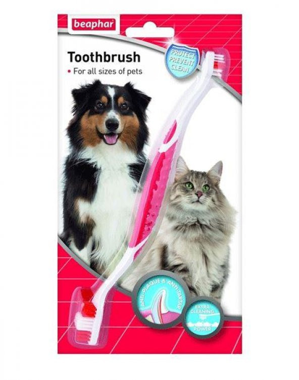 Beaphar Toothbrush Çift Taraflı Kedi Köpek Diş Fırçası