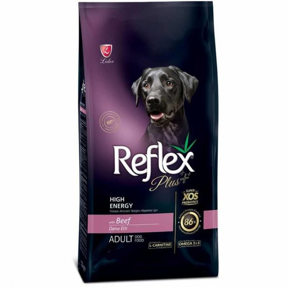 Reflex Plus Biftekli High Energy Köpek Maması 3 Kg