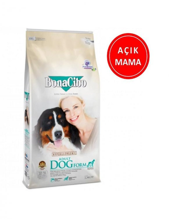 Bonacibo Kilo Kontrol Köpek Maması 1 Kg AÇIK
