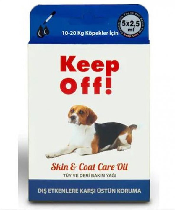Keep Off (10-20 kg) Orta Irk Köpek Dış Etken Koruma Damlası 5x2,5 ml