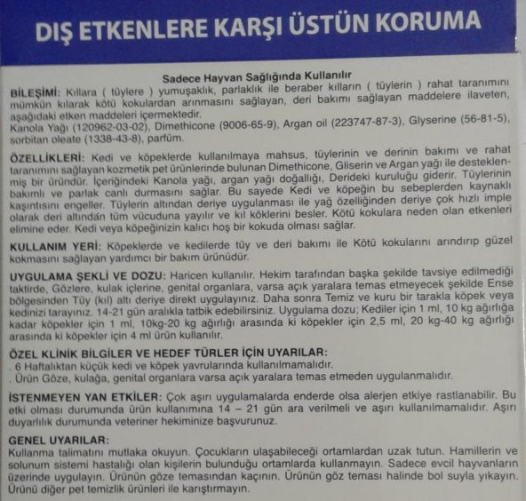 Keep Off (10-20 kg) Orta Irk Köpek Dış Etken Koruma Damlası 5x2,5 ml - 2
