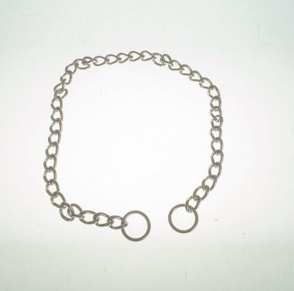 Sanlian Köpekler İçin Paslanmaz Çelik Tekli Zincir 3,5 mm 55 cm