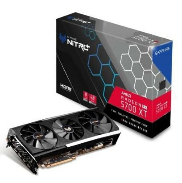 SAPPHIRE AMD Radeon RX5700XT Nitro+ 8GB 256Bit DDR6 PCI-E 4.0 Ekran Kartı 11293-03-40G