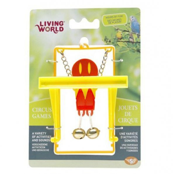 Living World Maymunlu Kuş Oyuncağı (Kırmızı)