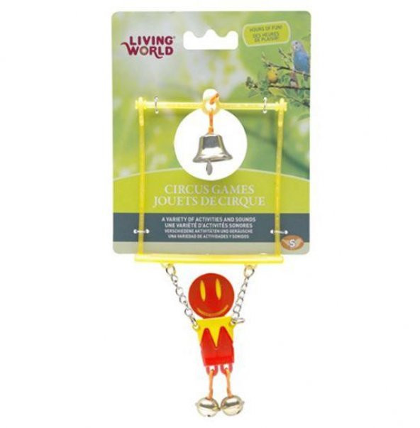 Living World Trapez Kuş Oyuncağı (Kırmızı)