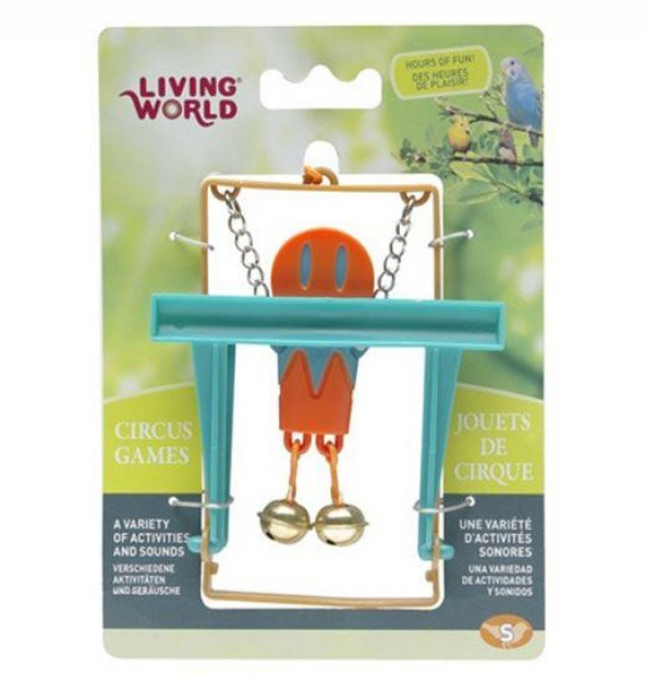 Living World Maymunlu Kuş Oyuncağı (Turuncu)