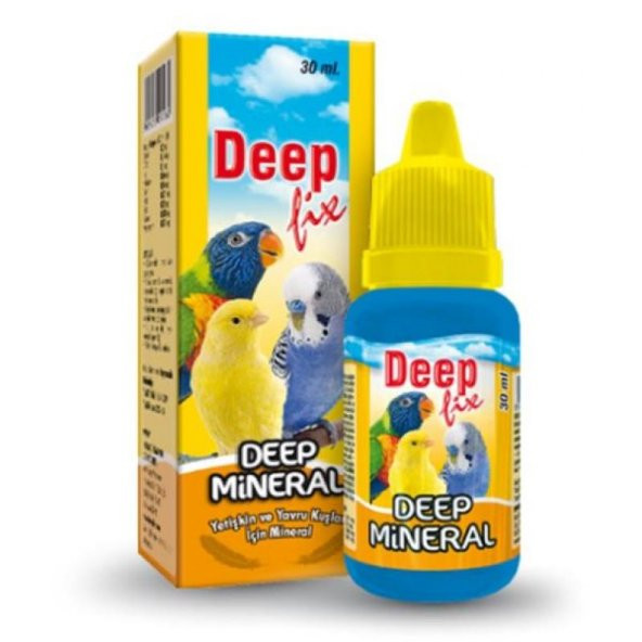 Deep Fix Kafes Kuşları İçin Mineral 30 Ml