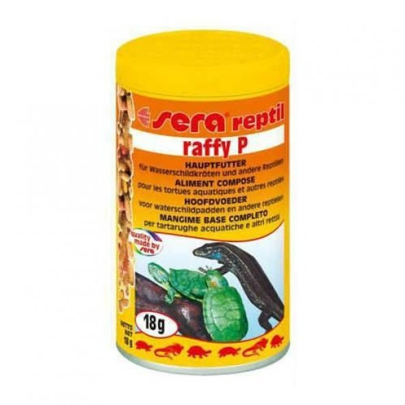 Sera Raffy P Kaplumbağa ve Sürüngen Yemi 100 ml - 18 gr