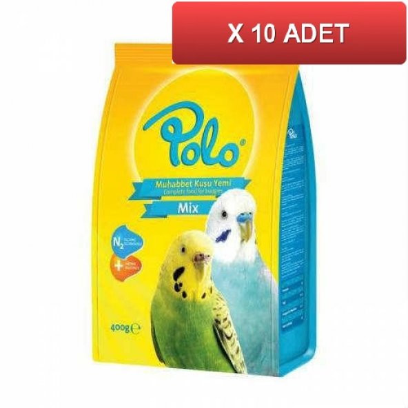 Polo Muhabbet Kuşu Yemi 400 gr (10 PAKET)