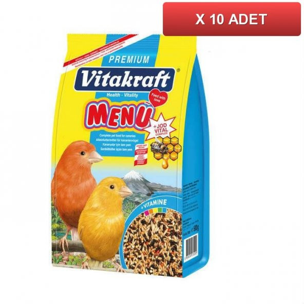 Vitakraft Menü Premium Kanarya Yemi 500 gr(10 ADET)