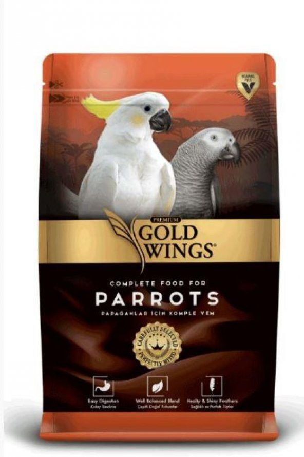 Gold Wings Premium Meyveli Papağan Yemi 750 Gr