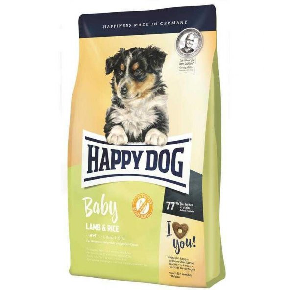 Happy Dog Baby Kuzulu Pirinçli Yavru Köpek Maması 4 kg