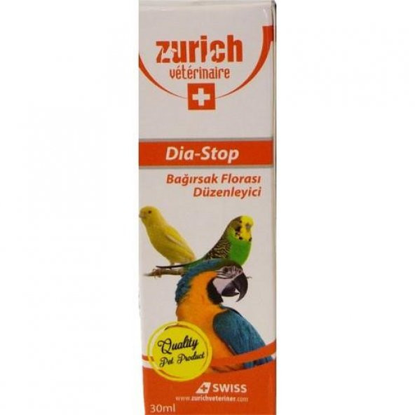 Zurich Kuş Dia Stop Bağırsak Florası Düzenleyici 30 ml