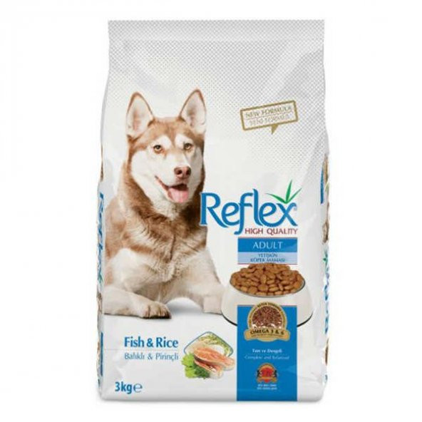 Reflex Fish Rice Balıklı Yetişkin Köpek Maması 3 Kg