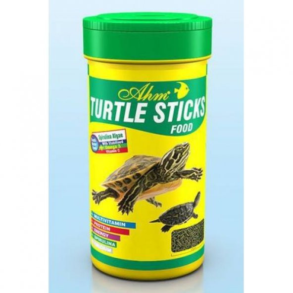 Ahm Turtle Sticks Green Food Kaplumbağa Yemi 100 ml