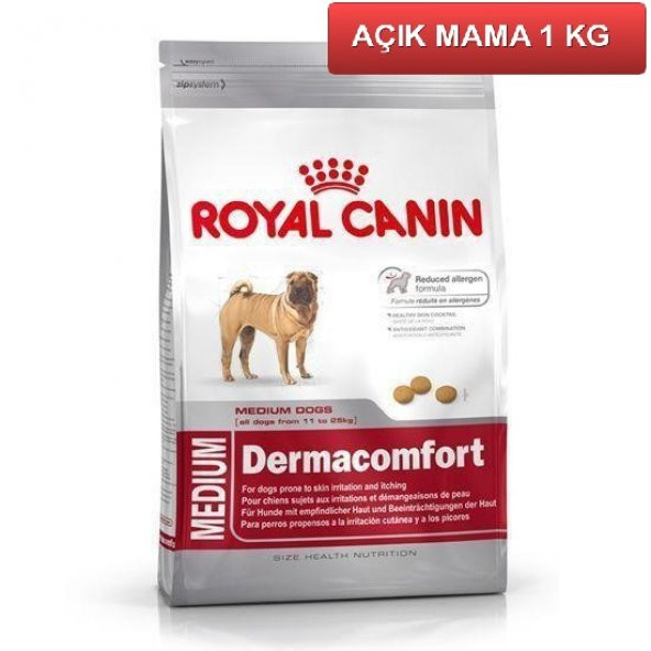 Royal Canin Medium Dermacomfort Köpek Maması 1 Kg AÇIK