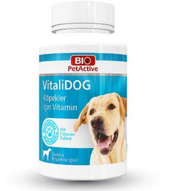 Bio Pet Active Vitalidog Köpekler Için Multivitamin Tablet 150 Adet