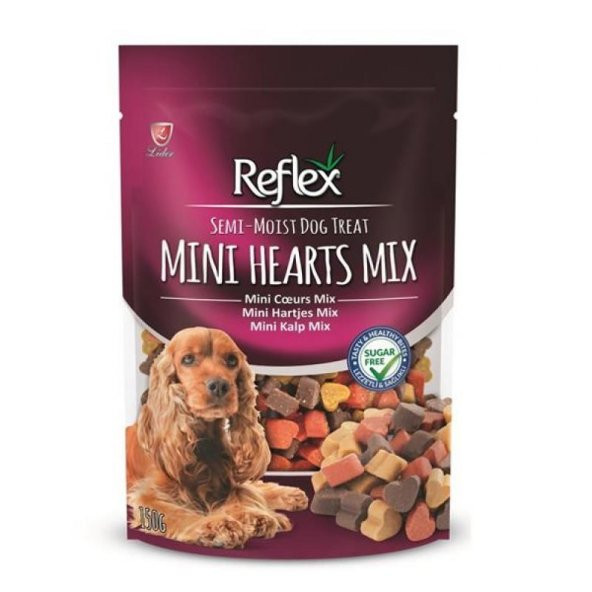 Reflex Semi-Moist Mini Kalp Mix Köpek Ödülü 150 gr