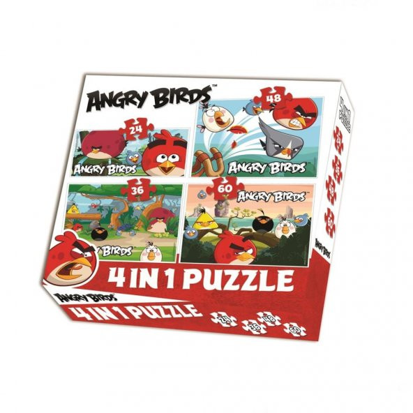 Angry Birds 4lü Puzzle