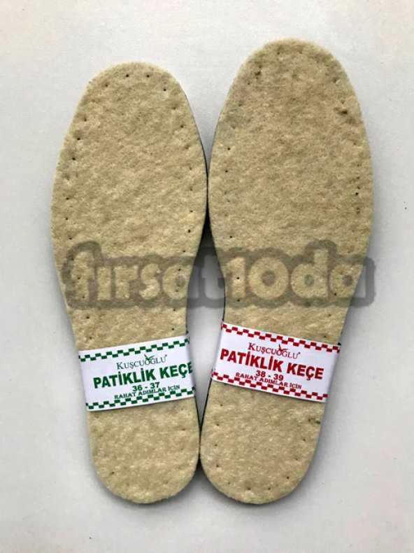 24 Çift Keçe Patik Tabanı Keçe Patik Tabanlık Eva Tabanlı Patiklik Taban Keçeli Taban 36-37-38-39-40-41 - 5