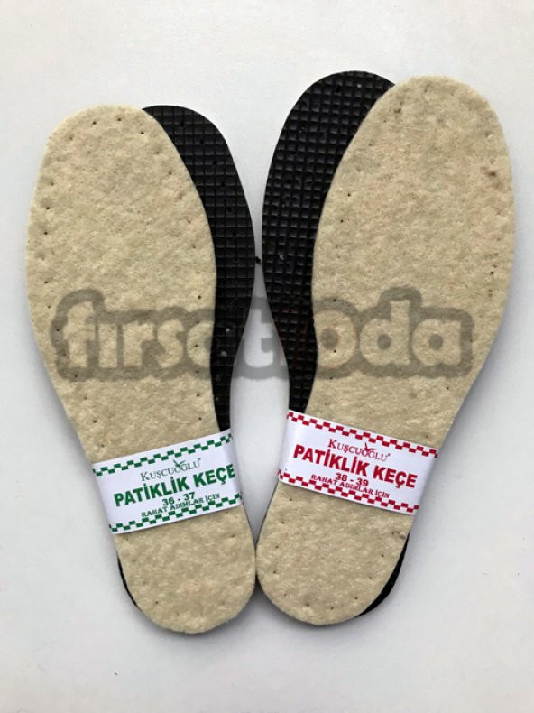 24 Çift Keçe Patik Tabanı Keçe Patik Tabanlık Eva Tabanlı Patiklik Taban Keçeli Taban 36-37-38-39-40-41 - 6