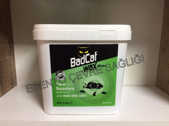Badcat wax (5 Kg) Fare Zehiri Mum Blok Sıçan Zehiri