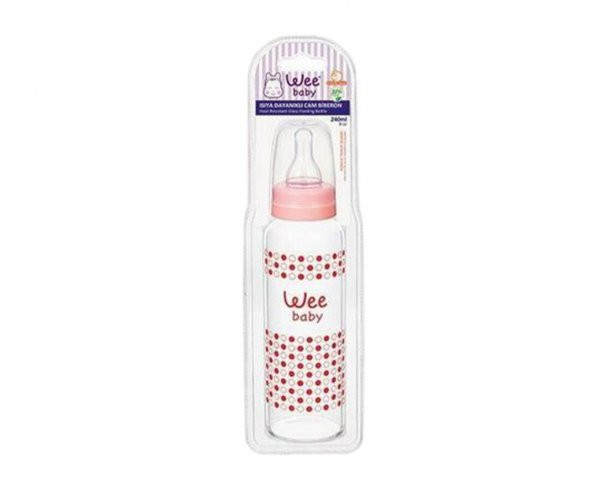 Wee Baby Isıya Dayanıklı Cam Biberon 240 Ml