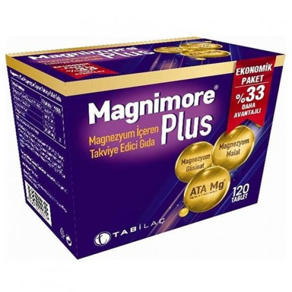 Magnimore Plus Magnezyum 120 Tablet